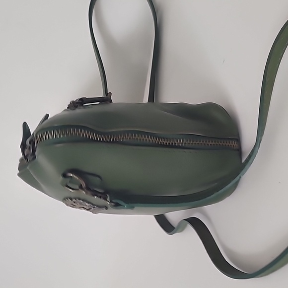 Pratesi Firenze Italian Leather Green shoulder bag - Picture 2 of 12